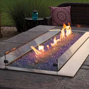 Carol Rose Outdoor Linear Fire Pit