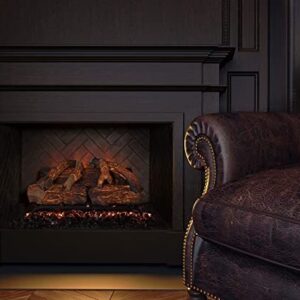 Sunset Charred Oak electric log set