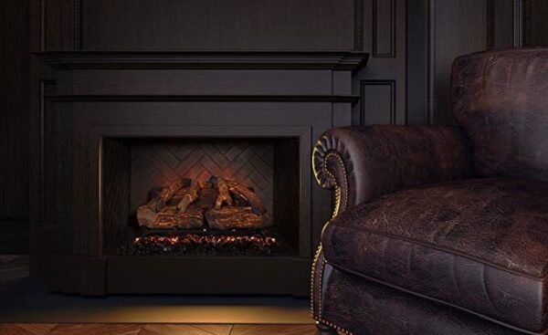 Sunset Charred Oak electric log set