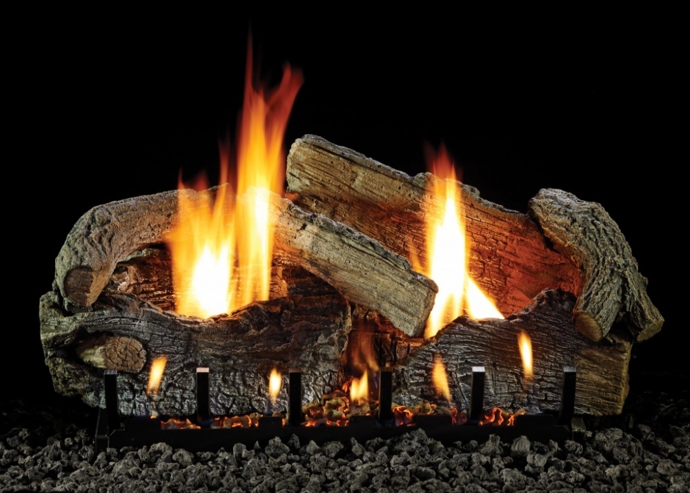 Vent free gas log