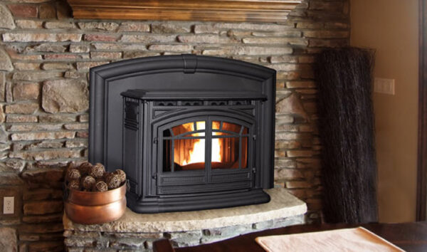 The Enviro M55 Cast Iron Pellet Insert